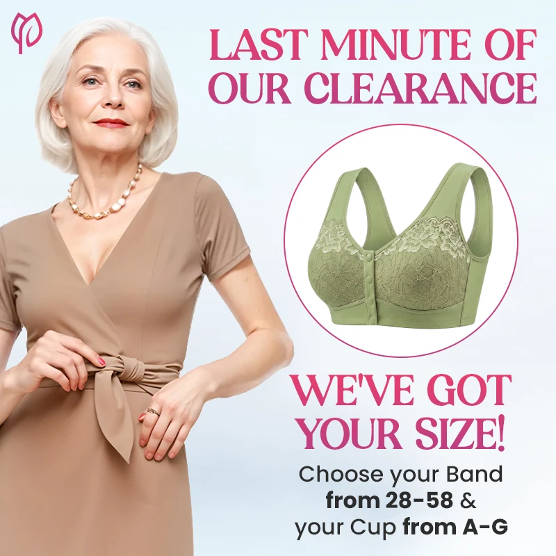 Posy Bra - Comfortable Front Closure Cotton Shaping Bra for Seniors