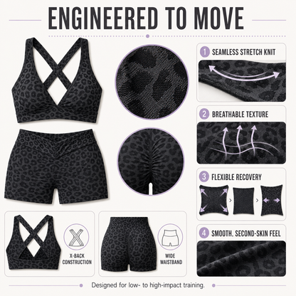 VYRA Sculpt stretch-knit fabric and construction details