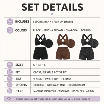 VYRA Sculpt Set colors, sizes, and product specifications